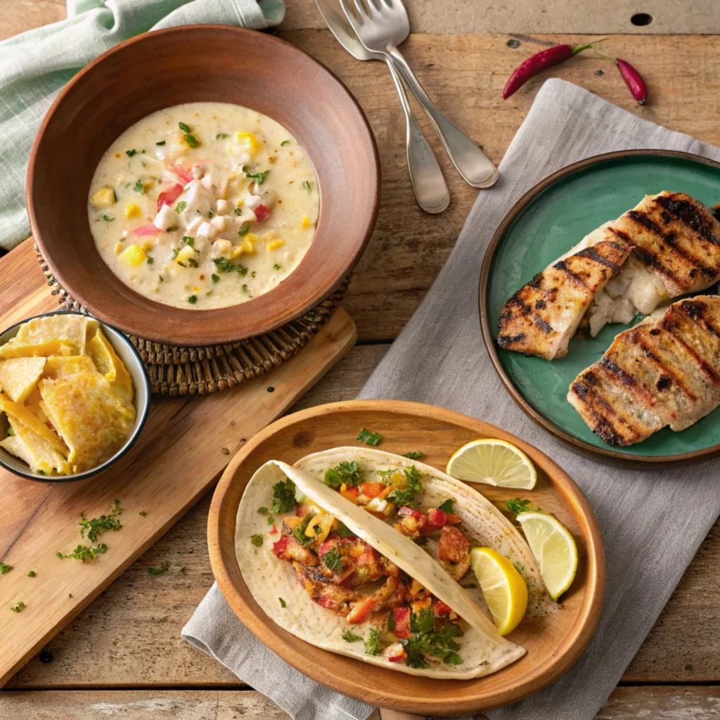 Rockfish recipes for tacos, baked fillets, and chowder